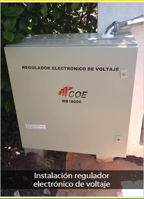 Instalación de regulador electrónico de voltaje